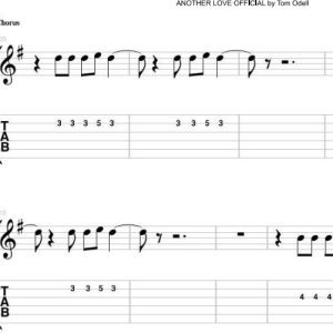 نت و تبلچر Another Love از Tom Odell