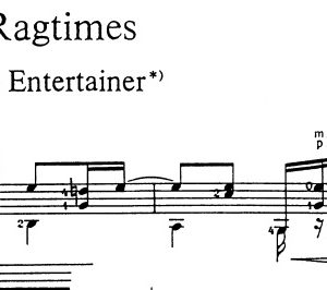 نت تبلچر The Entertainer از Scott Joplin گیتارکلاسیک