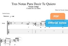 نت و تبلچر Tres Notas Para Decir Te Quiero