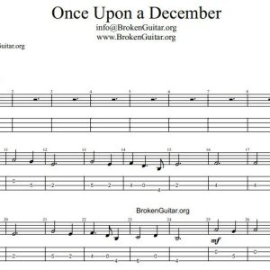 نت ویولون Once Upon a December